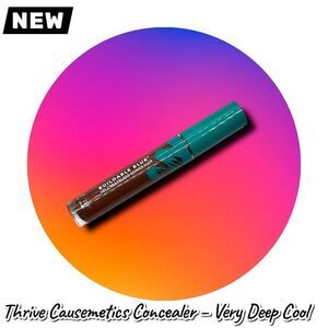 New Thrive Causemetics Buildable Blur HD Creaseless Concealer – Very Deep Cool (